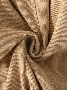 SHEIN 新生女嬰編織可愛百搭休閒卡其色3D對比蝴蝶結連身衣，適合春夏秋冬四季穿著 - 卡其色 - 查看 7