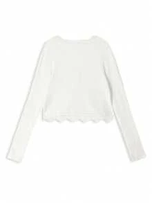 INAWLY White V-Neck Lace Trim Sun Protection Cover Up Women's Summer Thin Camisole Cover-Up Shawl - Apricot - View 2
