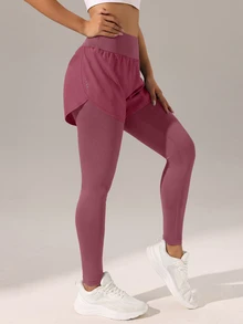 Velisys Velisys High Waist 2 In 1 Athletic Leggings - Multicolor - View 5