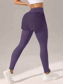 Velisys Velisys 2pcs High Waist Butt Lifting Yoga Workout Leggings - Multicolor - View 2