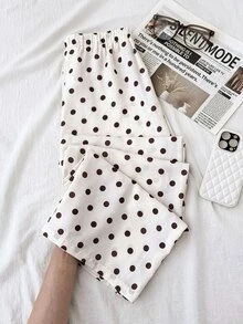 Tween Girl Casual Minimalist Comfortable -Waist Leg Versatile Long Pants, Suitable For Daily Wear And Back To School - Apricot - View 2