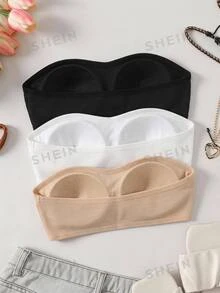 SHEIN 2件組青少年女孩內衣與胸罩 - 彩色 - 查看 2