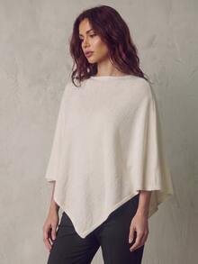 SHEIN PariChic Atasan Rajut Model Cape Warna Polos untuk Wanita, Cocok untuk Perjalanan, Brunch, Pesta Teh, dan Acara Santai Musim Gugur - Aprikot - View 8