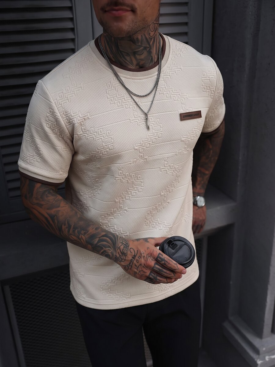 Manfinity Homme Men T-Shirts - Apricot - View 1
