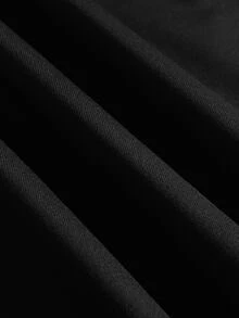 STYNVO Men's Letter Print Hoodie - Black - View 4