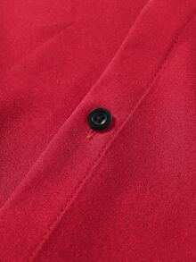 Manfinity Mode Men'S Casual Fashion Long Sleeve Shirt - Red - View 7