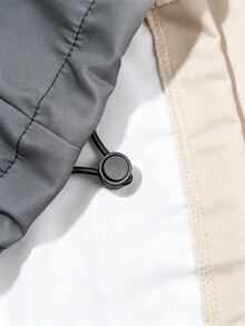 PAVTROS Men's Casual Colorblock Patchwork Jacket, Autumn - Beige - View 5