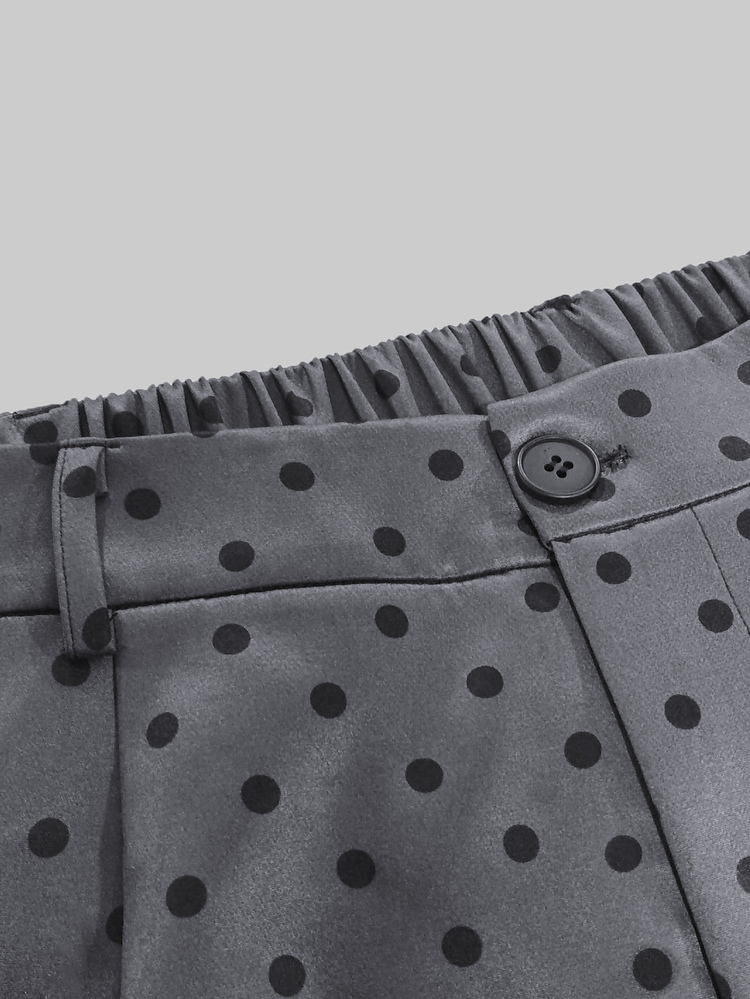 Franclia Women's Black Button Mid-Waist Straight Leg Casual Elegant Shorts, Suitable For Commuting, Office Formal, Daily Wear, Versatile For Summer And Autumn - Multicolor - View 8