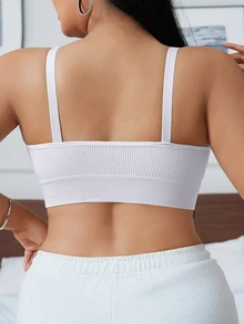 SHEIN 大尺碼女款無縫舒適睡眠底層內褲 1件裝 - 白色 - 查看 2