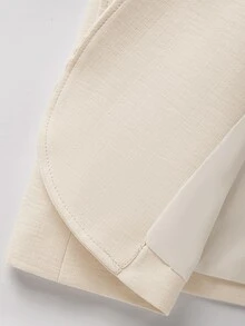 Manfinity Mode Men Lapel Neck Dual Pocket Blazer - Apricot - View 5