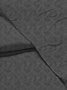 Manfinity Homme Men's Short Sleeve T-Shirt, Knitted Letter Jacquard Design, Fashionable And Versatile, Suitable For Casual Daily Wear, Easy To Wear - Dark Grey - View 3