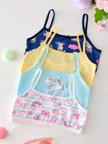 Random 4-Piece , A Combination Of Colorful Unicorns And Bears, Suitable For Girls And Children Autumn Fall - Multicolor - View 8