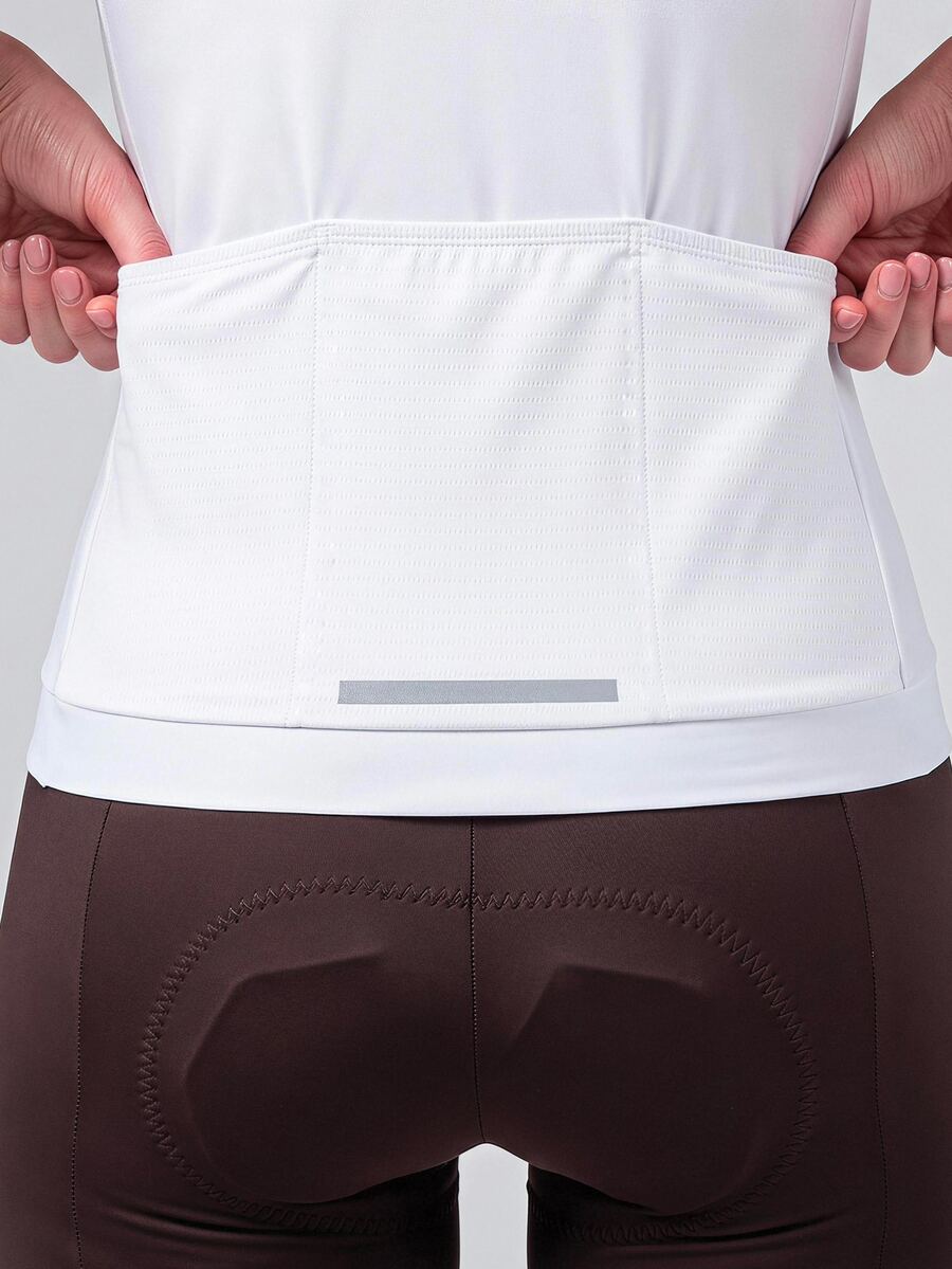 SHEIN Cheerettes 女款時尚百搭拉鍊短袖單車上衣