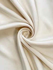 Firerie Conjunto de 2 Peças Plus Size Feminino com Blusa de Manga Longa Gola Canoa Cor Sólida e Saia Elegante Curva Casual para Casamento Jantar Convidada Formal Festa Coquetel Branco - Damasco - Visão 9