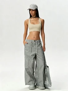 Dewbera Dewbera Bra Olahraga Wanita Tanpa Jahitan, Warna Polos, Model Silang di Belakang, Cocok untuk Gym, Latihan, Musim Panas, Gaya Athleisure, Atletik, dan Sopan. - Putih Krem - View 6