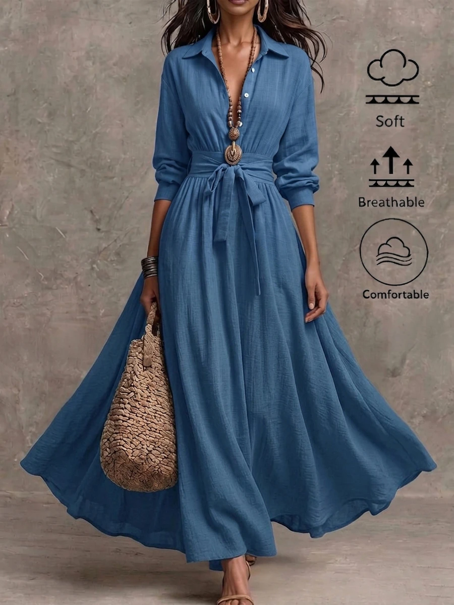 SHEIN Women Midi Dresses - Blue - View 1