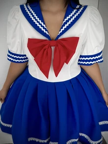 Whyspr Gaun Cosplay Halloween Ukuran Plus dengan Hiasan Pita dan Renda untuk Pesta Liburan yang Manis - MultiWarna - View 5