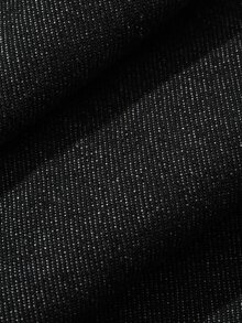 FRIFUL Jaket Denim Kasual Wanita Lengan Panjang Bergaris Patchwork Kancing Tunggal untuk Musim Gugur - Hitam - View 6