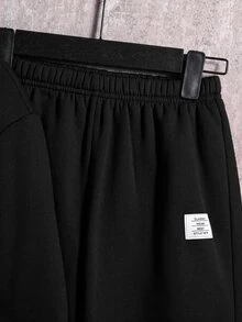 SHEIN 兒童青少年男孩秋冬外套套裝 - 黑色 - 查看 7