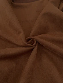 SHEIN LUNE 休閒女款秋冬飛行夾克 日常度假咖啡色 - 棕色 - 查看 9