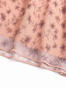 GlowEve CURVE Set 2 Potong Musim Semi/Panas/Gugur, Gaun dan Atasan Tanpa Lengan Bermotif, Potongan yang Menawan, Elegan, Kasual, Ukuran Plus, Cocok untuk Brunch, High Tea, Formal, Abu-abu Cokelat, Musim Gugur - Khaki - View 4