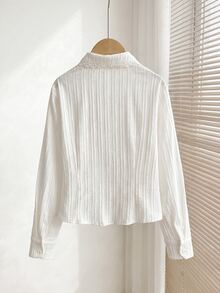 SHEIN Tween Girls Blouses - White - View 3