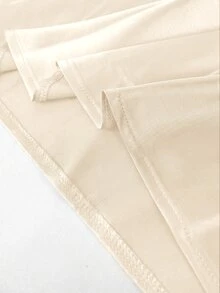 SHEIN Women's Elegant Lace Satin Camisole In Black - Apricot - View 7