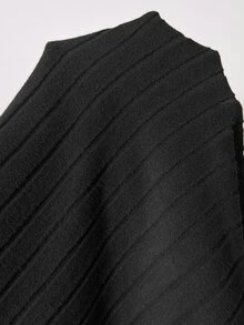 Solflare Plus Size Women's Solid Color Casual Baggy Western Versatile Daily Wear Cardigan Autumn Formal Teacher Ball Black - Black - View 7