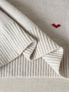 Tween Girl Autumn/Winter Casual Kids Heart Sweater - Multicolor - View 7