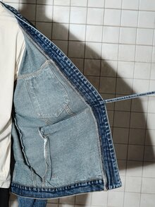ROMWE MEN Street Life Men's Spring/Autumn Casual Denim Jacket - Blue - View 9