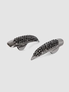 MortiRose 5PCS/ Set Halloween Devil Ring, Retro Hawk Claw Ring, Rhinestone Nail Decoration Finger Ring, Sexy Ring - A - View 8