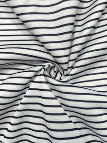 SuriyaCove Setelan Kasual Serbaguna untuk Wanita: Sweatshirt Berkerudung Bergaris dengan Resleting dan Celana Panjang, 2 Potong - MultiWarna - View 8