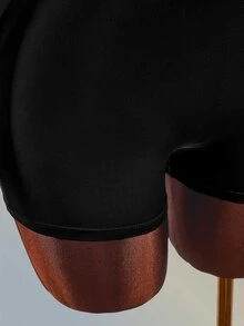Amplova Women's Solid Color Deep V-Neck Long Sleeve Athletic Sporty Romper Sexy Design Gym Going Out Party Fitness Fashion Black Casual Autumn - Black - View 6