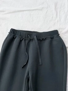 Teen Girl Teen Girls 2pcs Set Dark Gray Zip-Up Hoodie And Sweatpants Casual Outfit - Dark Grey - View 5