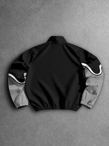 Manfinity EMRG Men's Autumn Casual Colorblock Patchwork Jacket - Multicolor - View 4