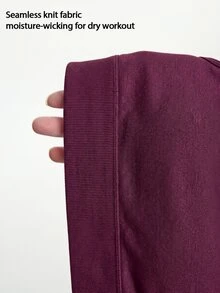 Innovista Innovista Set Olahraga Wanita Ukuran Besar Pinggang Tinggi Set Gym Set Latihan Pakaian Olahraga Pakaian Aktif Pengangkat Bokong Pengontrol Perut Push Up Cepat Kering Musim Gugur بدلة رياضية - Burgundy - View 8