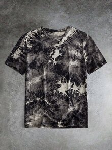 GETOML Men's Knit Casual Streetwear Printed Short Sleeve T-Shirt, Vacation, Father's Day Gifts Rave Summer, Football - Multicolor - View 3