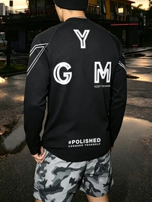 Gym Rark Men Sports Tees & Tanks - Black - View 2