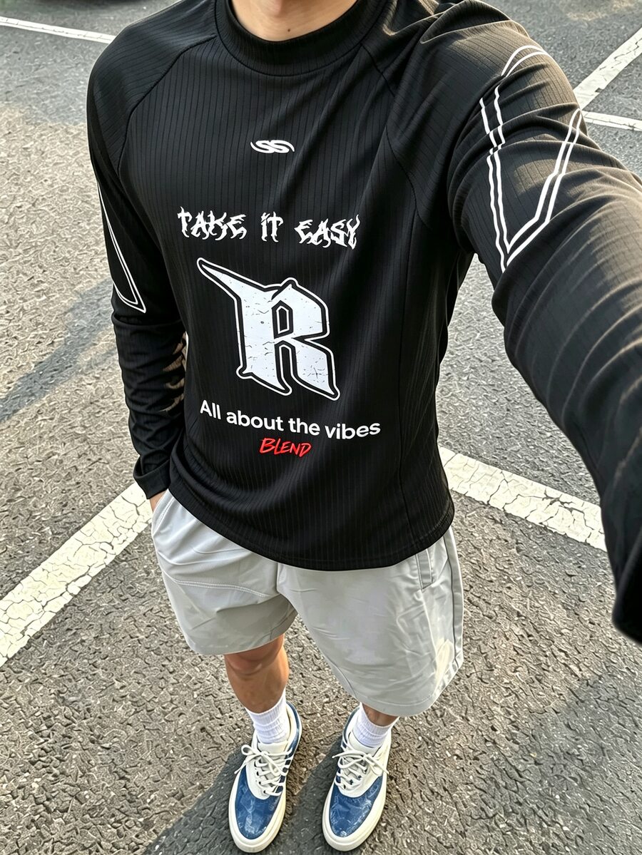 Gym Rark Men Sports Tees & Tanks - Black - View 1