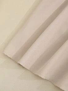 GlowEve 女士米色蕾丝边饰腰部A字连衣裙，魅力优雅甜美可爱日常度假性感百搭简约通勤时尚约会法式街头复古百搭春夏米色杏色新款无袖连衣裙 - 卡其色 - 查看 7