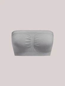 Veilyse 2件組女款夏季抹胸內衣，素色無墊胸衣，適合日常休閒穿著 - 彩色 - 查看 14