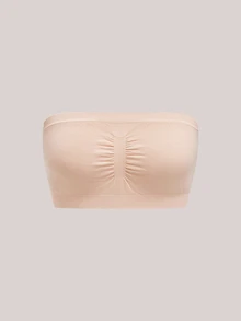 Veilyse 2件組女款夏季抹胸內衣，素色無墊胸衣，適合日常休閒穿著 - 彩色 - 查看 12