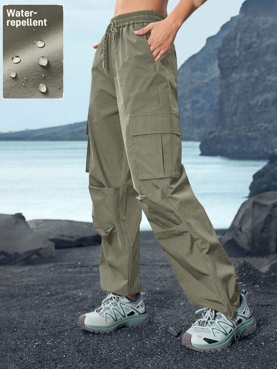 Exploreva Exploreva 女士户外休闲防水抽绳工装裤