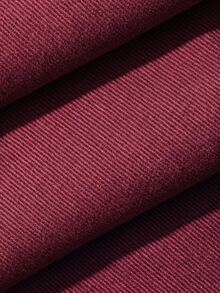 DAZY Women's Contrast Color Drawstring Elastic Waist Wide Leg Cargo Pants, Casual Street Streetwear Fall/ Long Jeans Everyday Traveling Burgundy Red - Burgundy - View 8