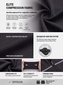 Powerista Women's Autumn And All Black Long Sleeve Backless Fitness Modest Athletic Sporty Romper Sports Romper For Gym Workout With Front Zipper And Thumbholes - Black - View 4