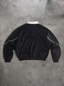 PAVTROS Men's Casual Pullover Sweatshirt, Autumn/Winter - Black - View 4