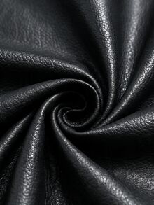 Vientiro 男士秋季時尚百搭PU皮革拉鍊夾克，適用春季、戶外 - 黑色 - 查看 8