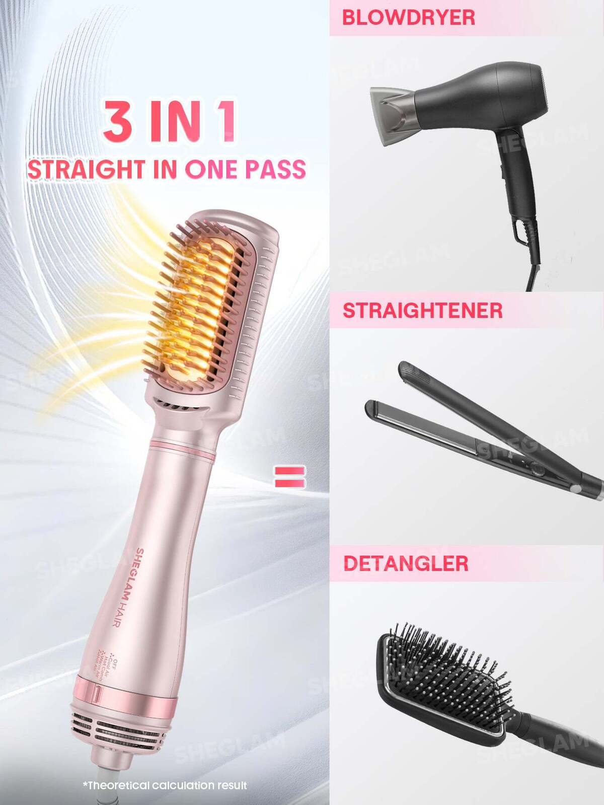 Blowout Bliss Hot Air Straightening Brush-UK Plug