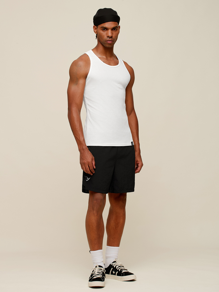 OTTIMOZO Men's Sports Tank Top, Running Workout, Outdoor Casual - White - View 3