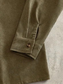 HIMLAND 男士單排扣長袖襯衫與口袋長褲套裝 - 彩色 - 查看 8